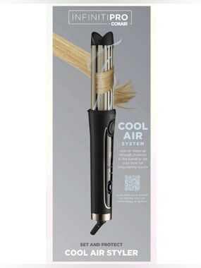NWOT InfinitiPRO by Conair Cool Air Styler - Black